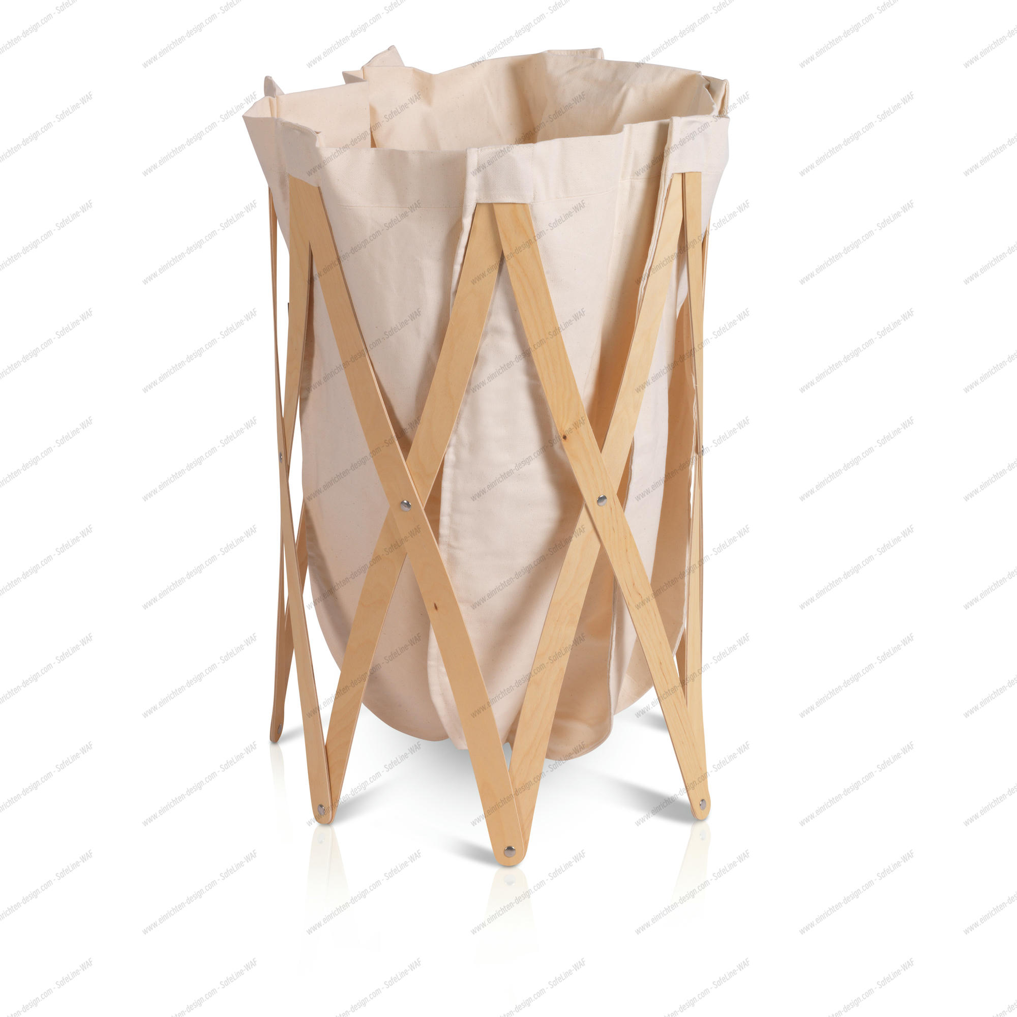 Marie Pi laundry basket SPERRHOLZ NATUR / BEIGE Klein & More SINGLE PIECES