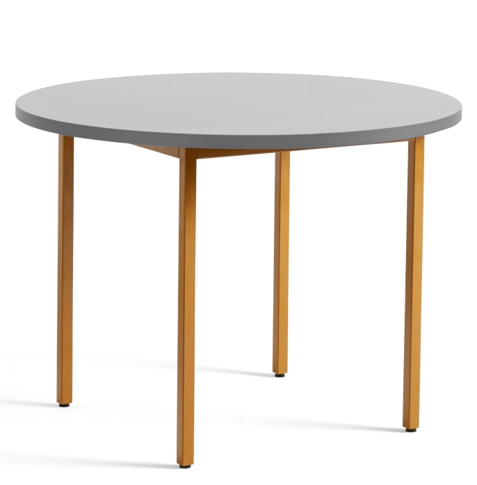 Two Colour Table 105 cm Hay Light grey - Ochre