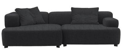 Alphabet 3-Seater Sofa Armrest left Fritz Hansen