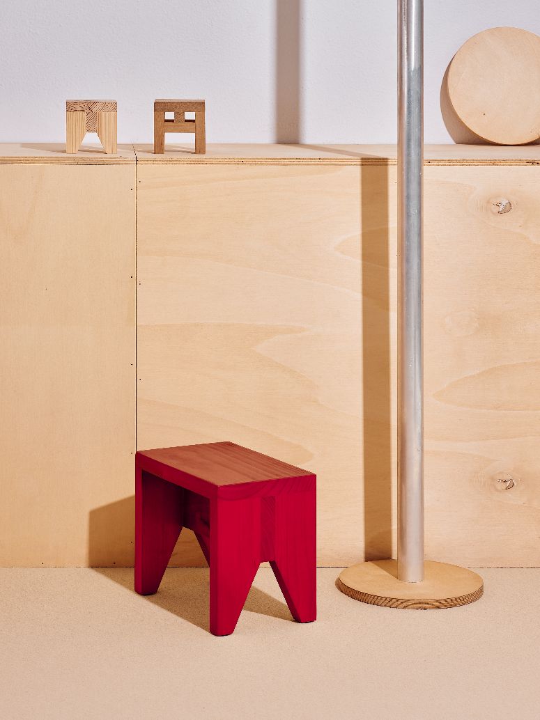Manolito Stool Short Small Stool Hay