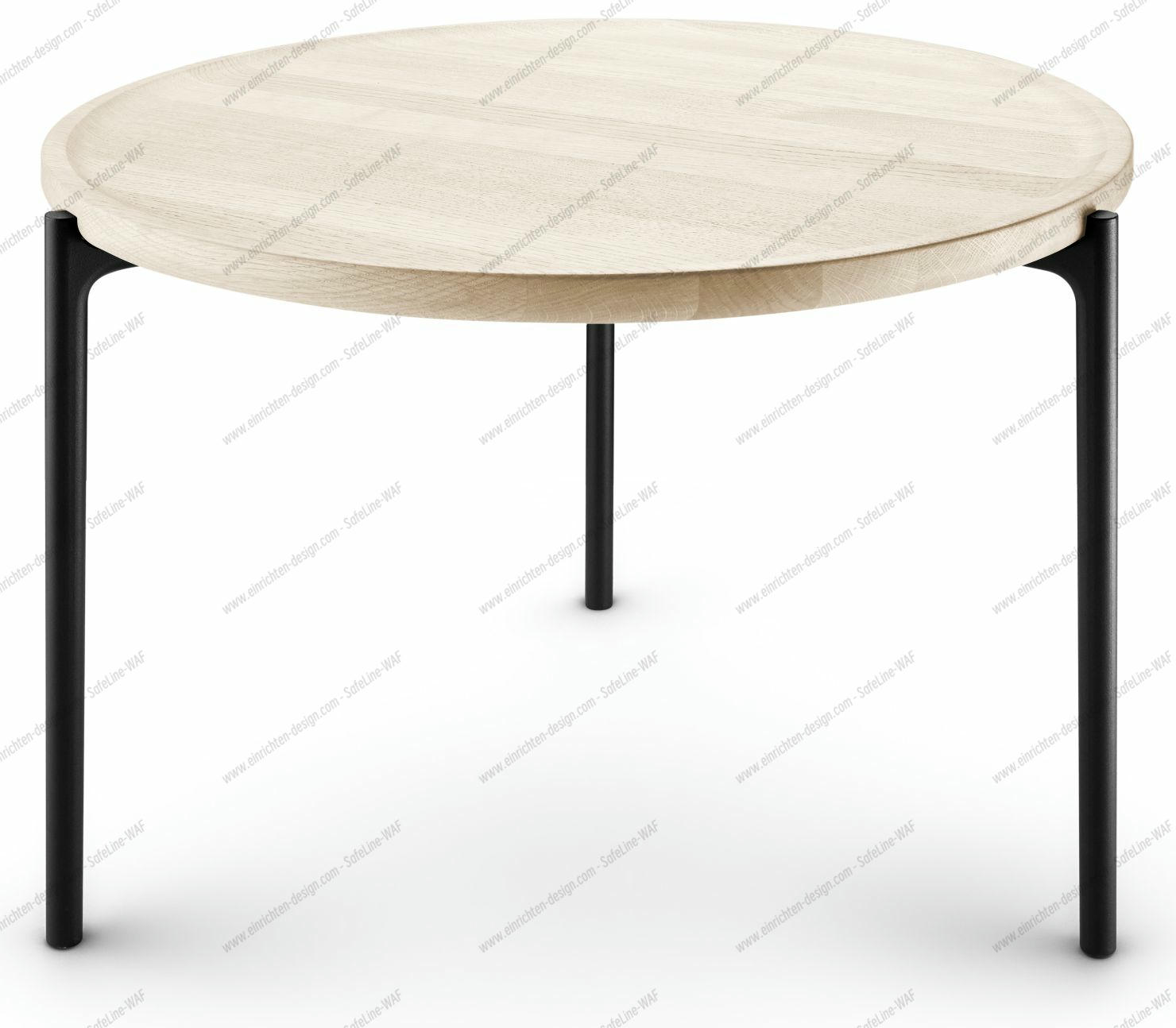 Savoye Round Oak Table - White ø 60 x H 42 cm Eva Solo