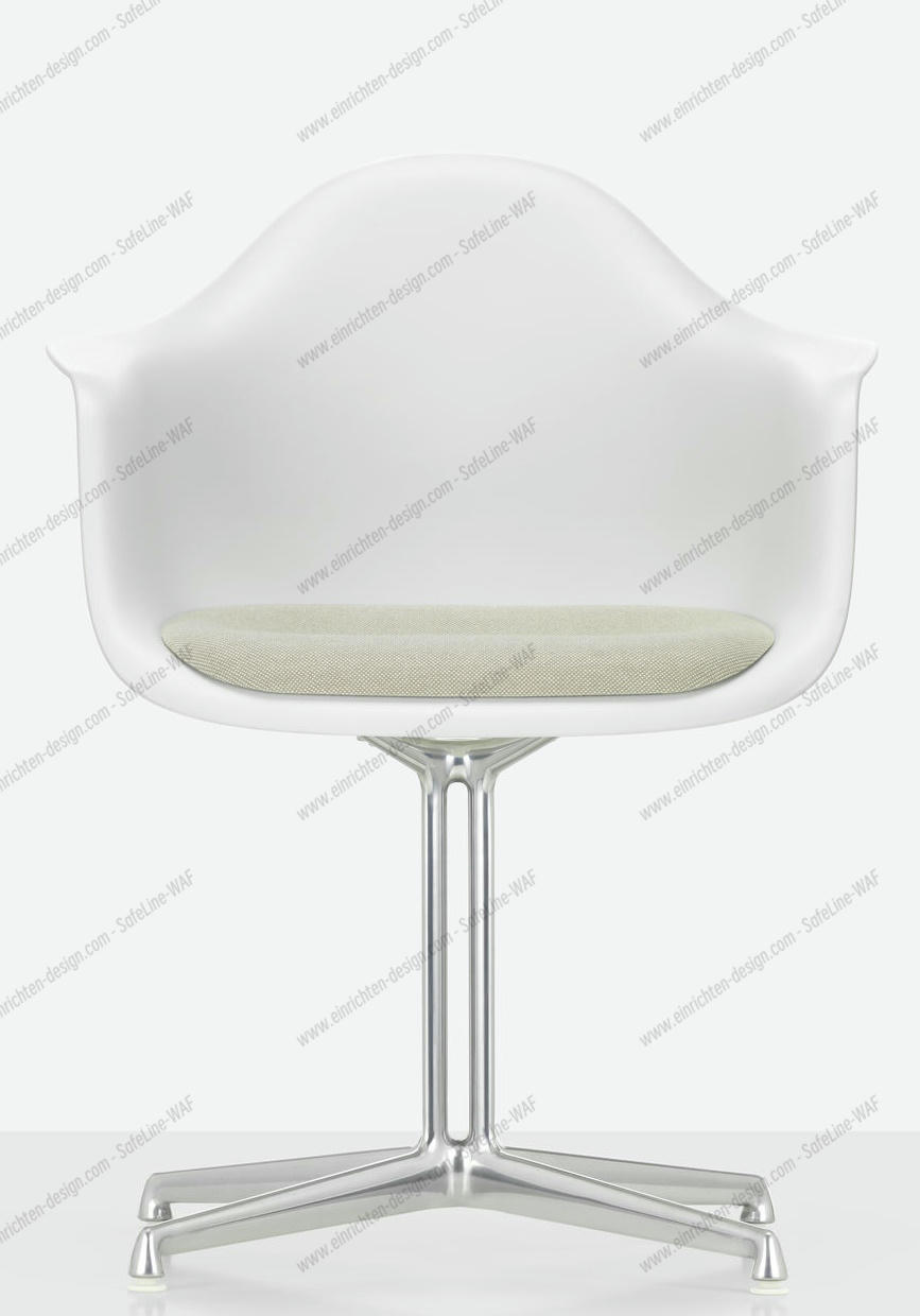 Eames Plastic Arm Chair DAL with seat cushion Vitra