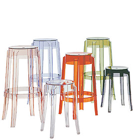 Charles Ghost Stool Set of 2 Kartell