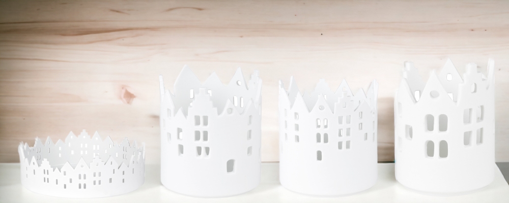 Home Light House Assortment Set of 4 City Lights Räder