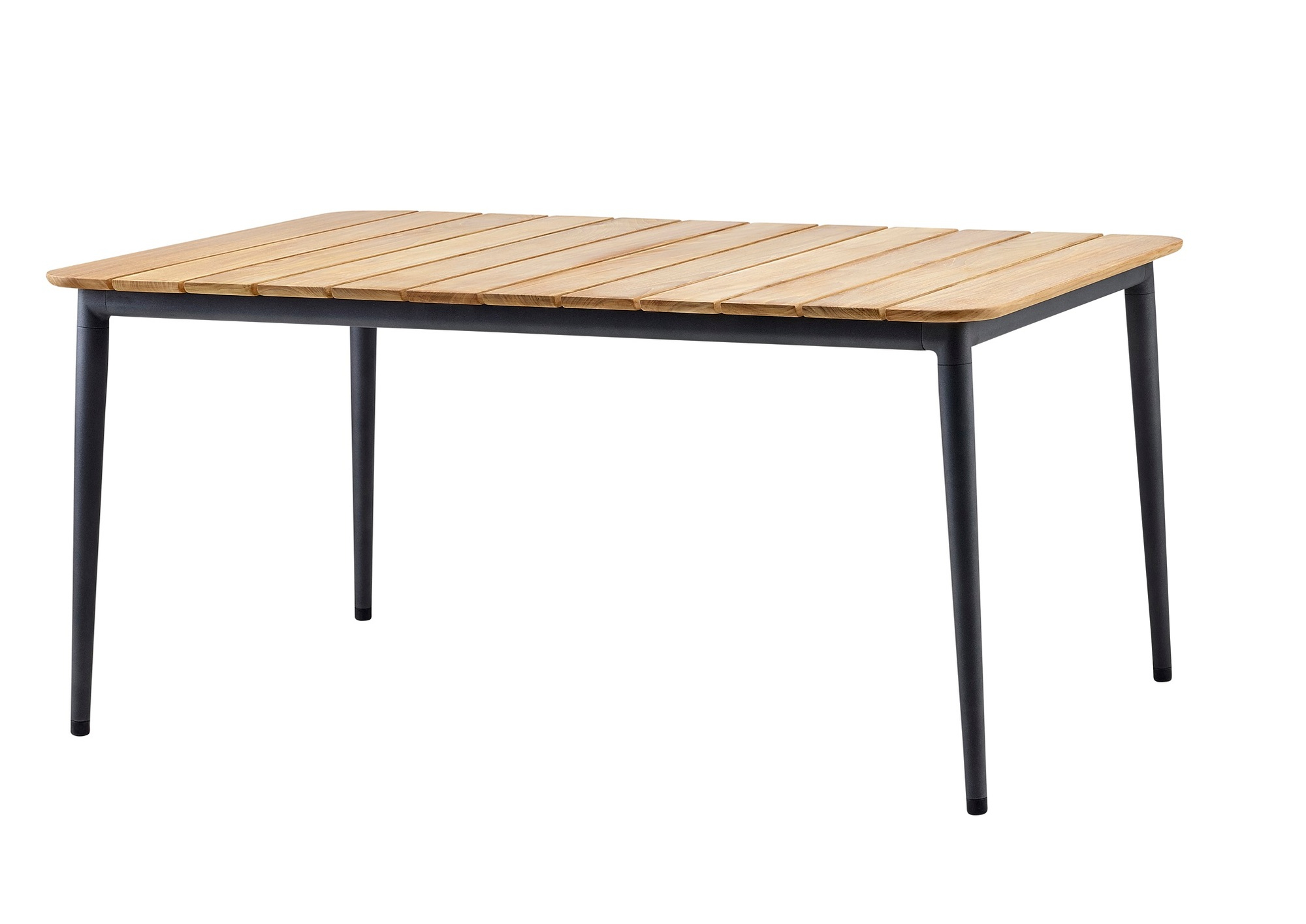 Core Outdoor Dining table teak Cane-Line small Lavagrau