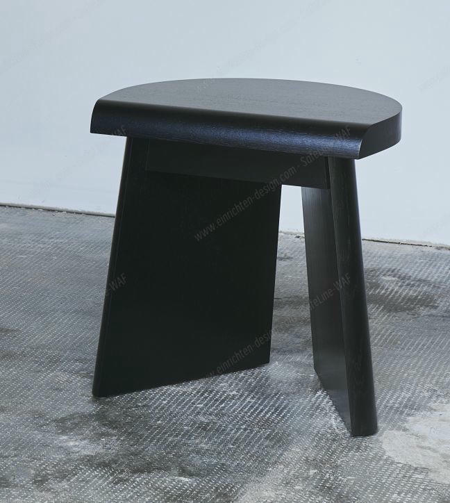 Portao stool Favius Oak stained black