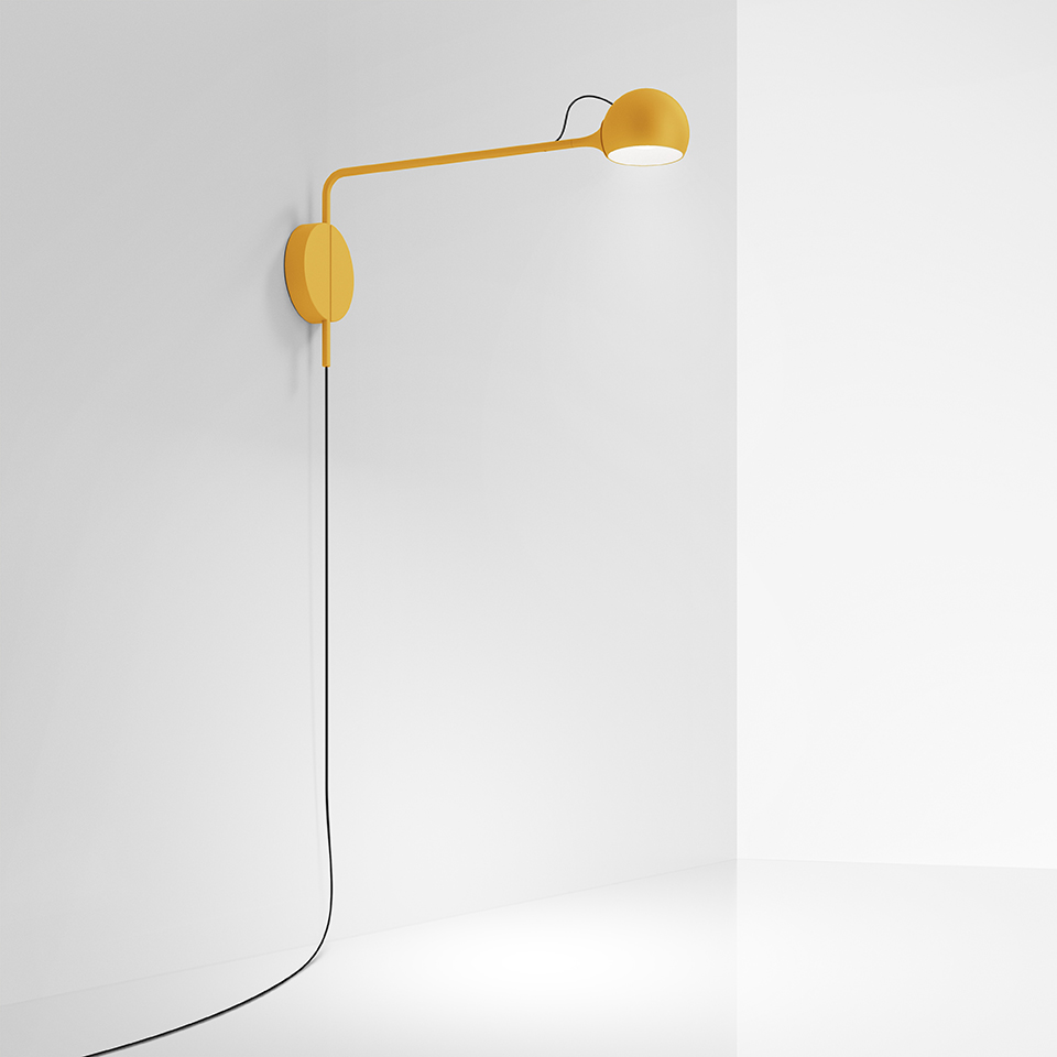 Ixa Wall lamp Plug yellow Artemide
