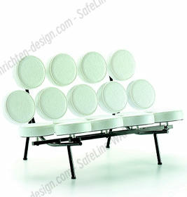 Weißes Marshmallow Sofa Miniatur von Vitra, Designklassiker für Sammler und Liebhaber.