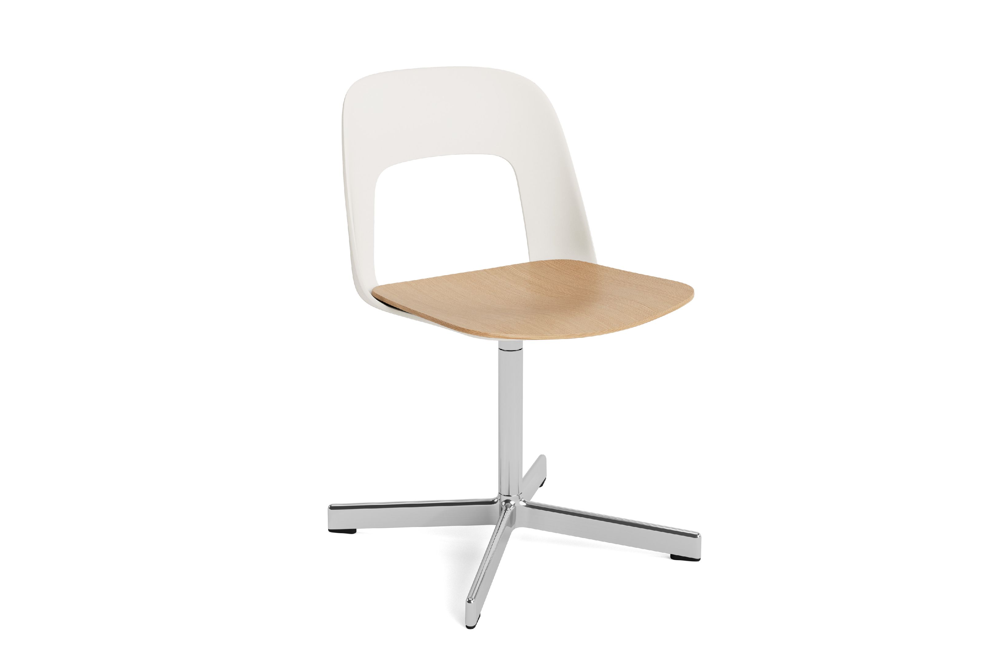 Layout Side Chair 132 4-star swivel base chair Hay 