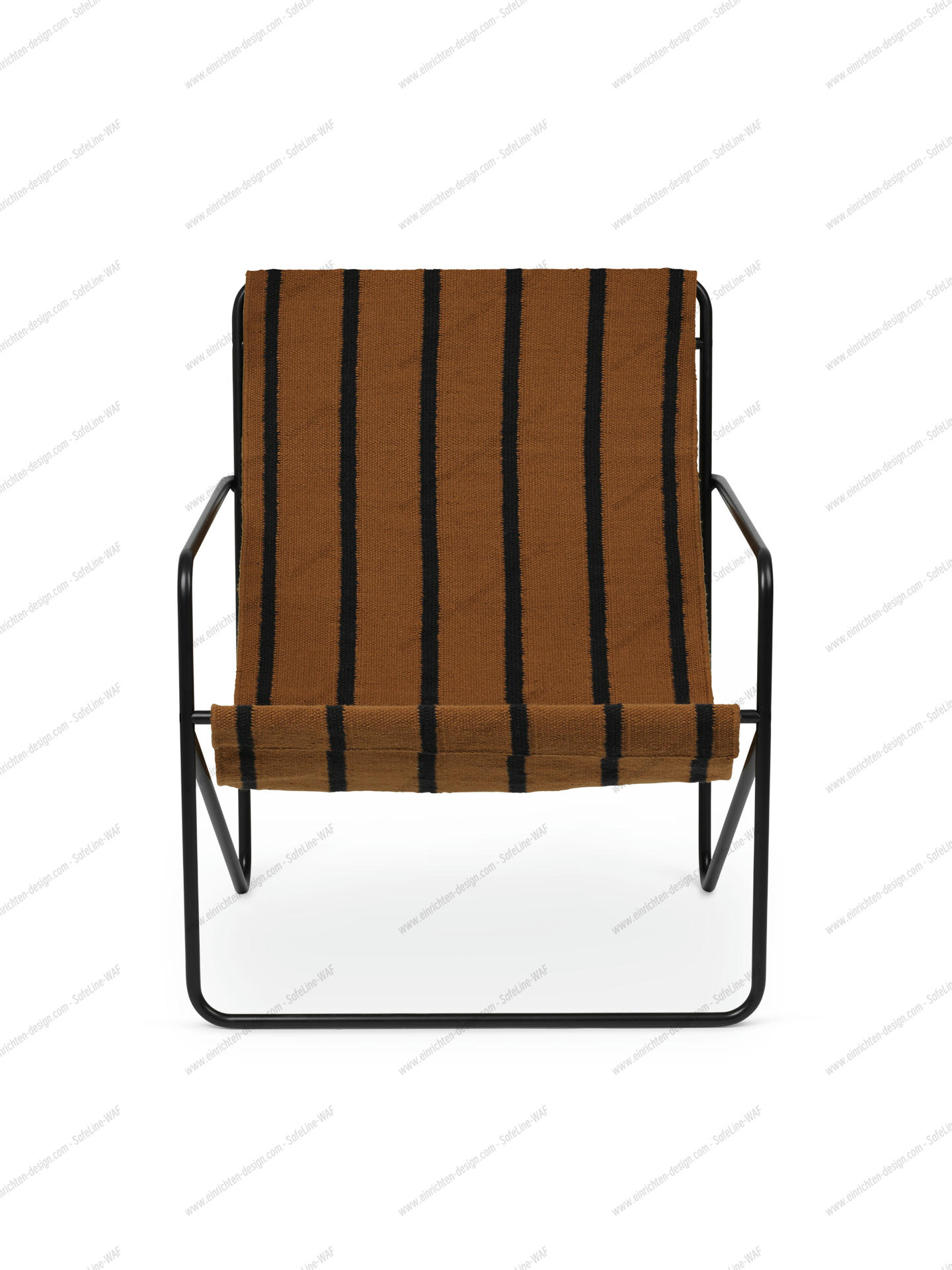 Desert Lounge Chair Black / Stripe Ferm Living