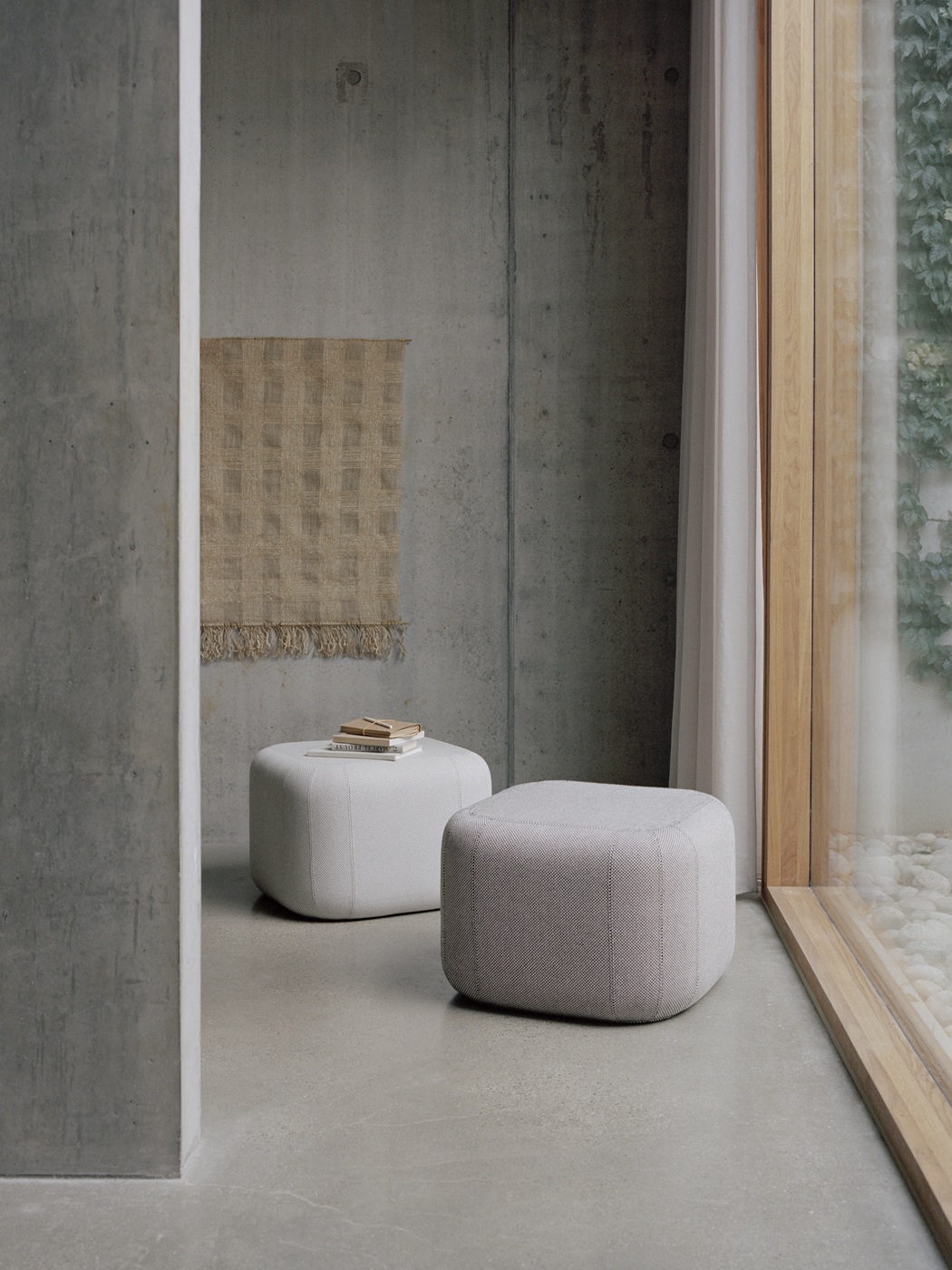 Quadro pouf stool Softline