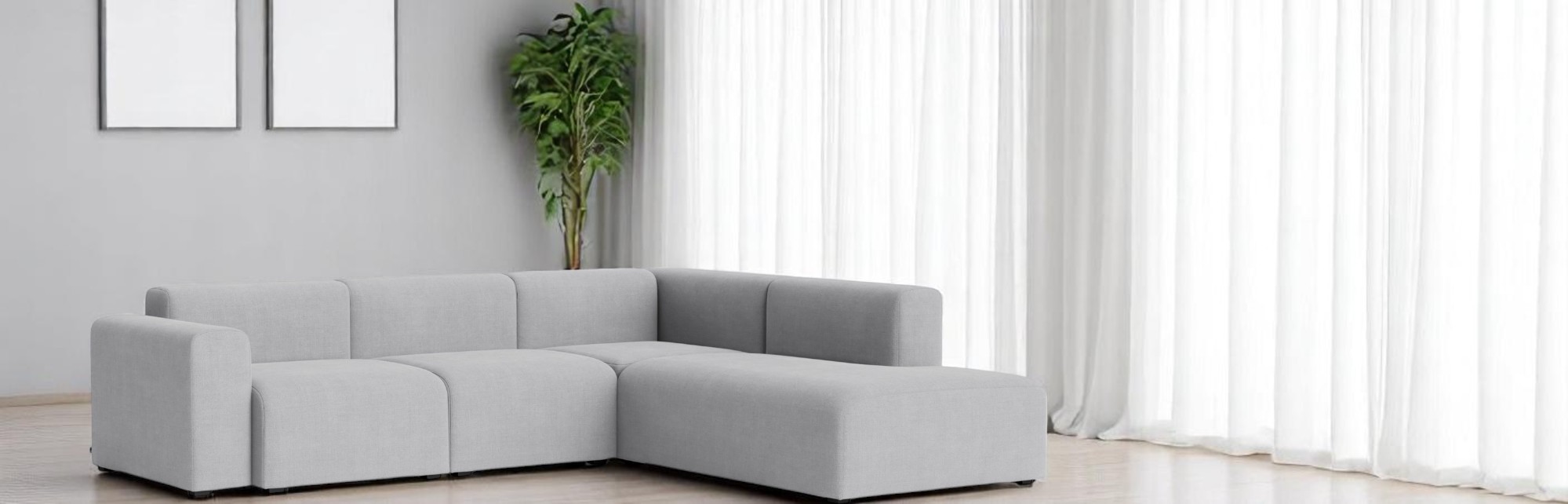 Mags Sofa Corner Combination 2 Low Armrest with armrest right Hay