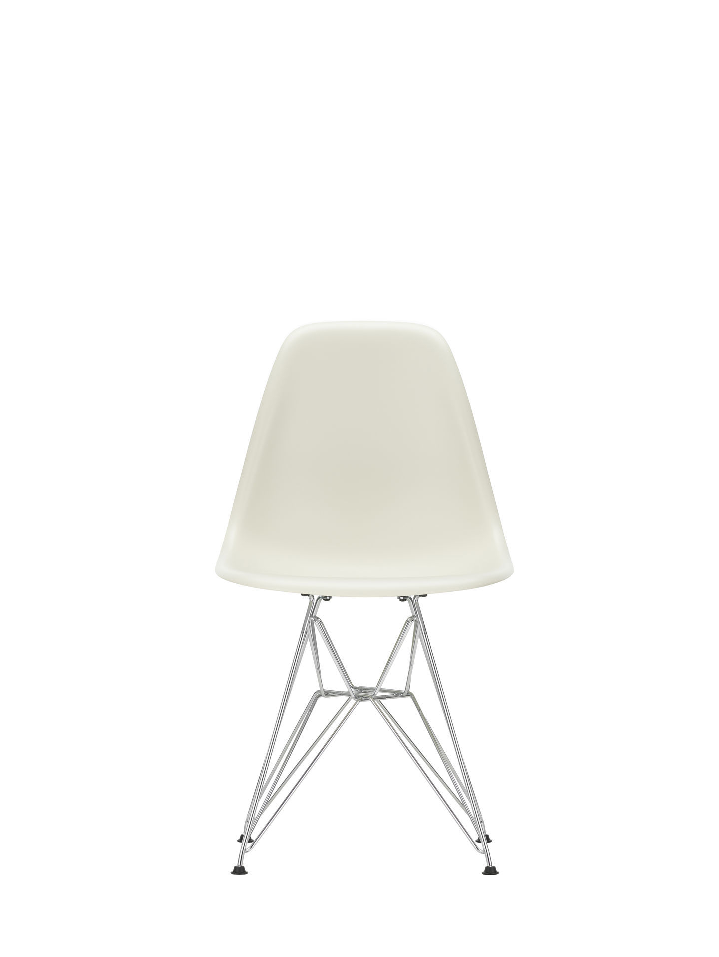 Eames Plastic Side Chair DSR Chair Vitra Black-Mustard