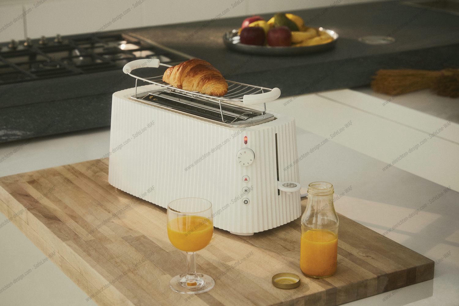MDL15 Plissé Toaster XXL Alessi White