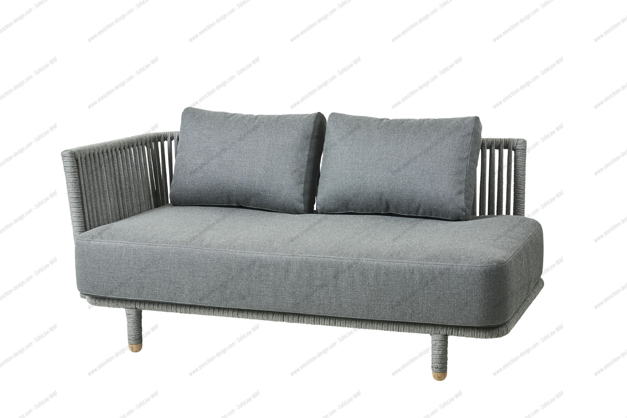 Moments Outdoor 2-seater sofa right Cane-Line