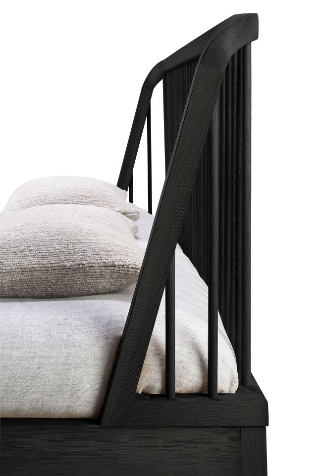 Spindle Bed Oak Black Ethnicraft
