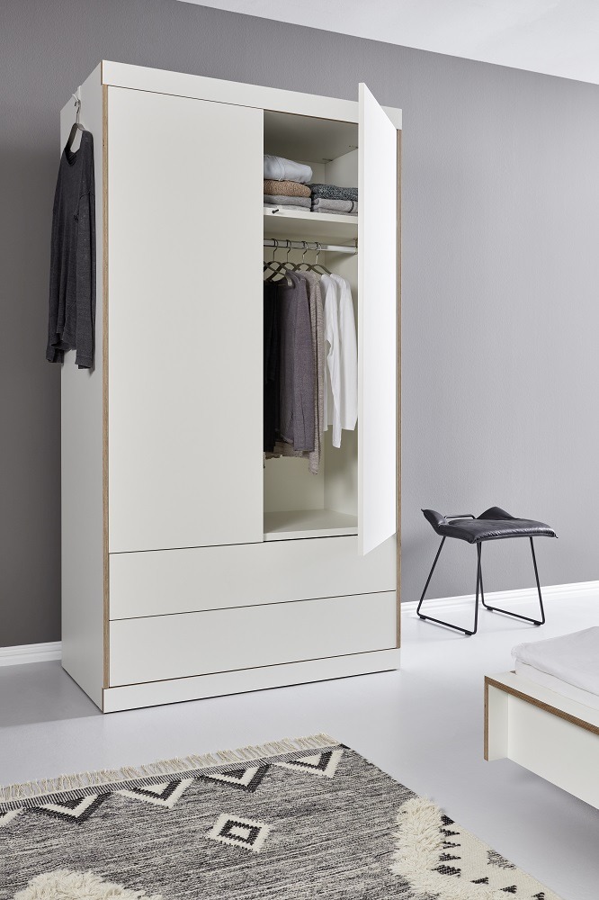 Flai Wardrobe with 2 Doors and 2 drawers Müller Möbelwerkstätten​