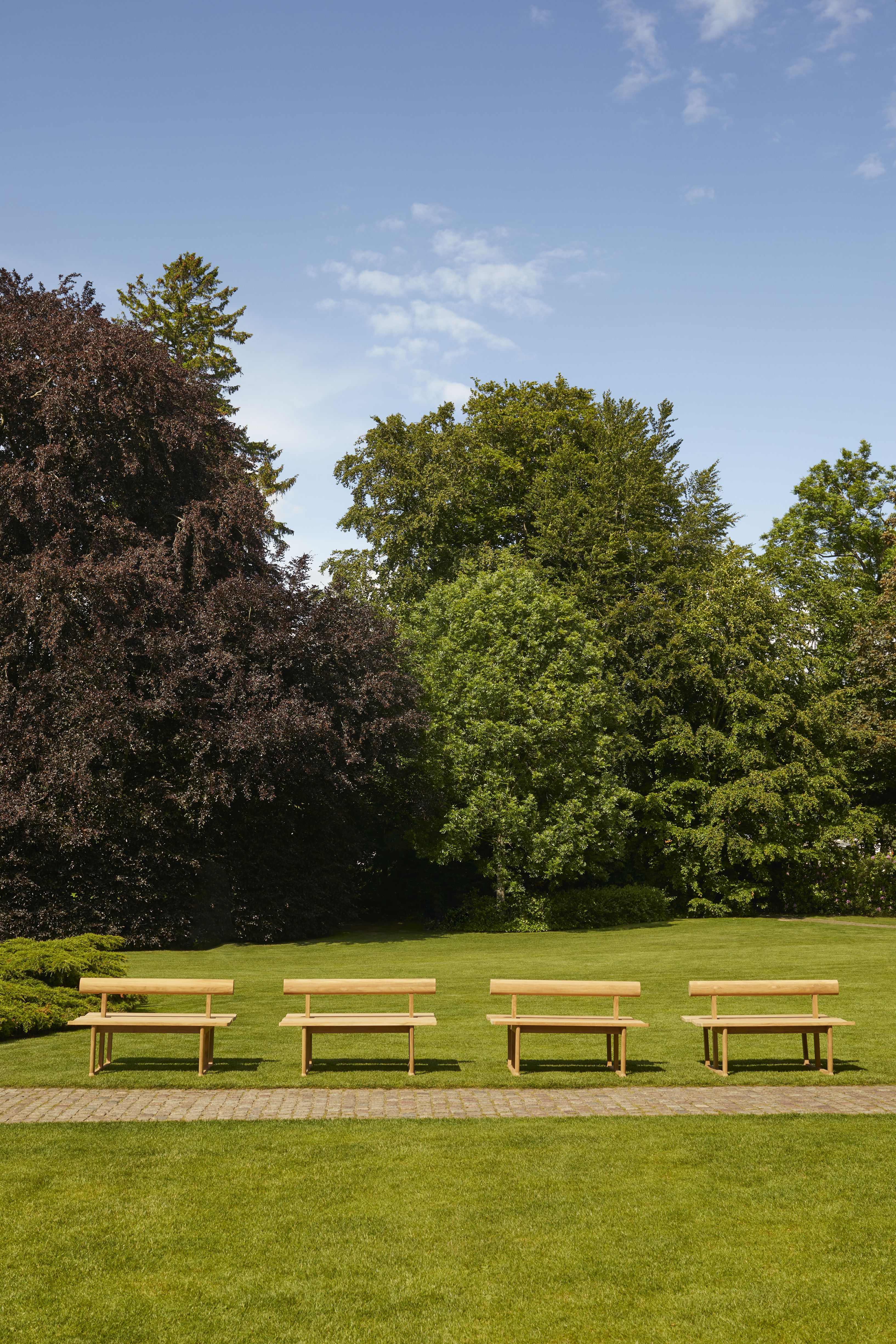Banco Bench Double Teak Outdoor Skagerak by Fritz Hansen