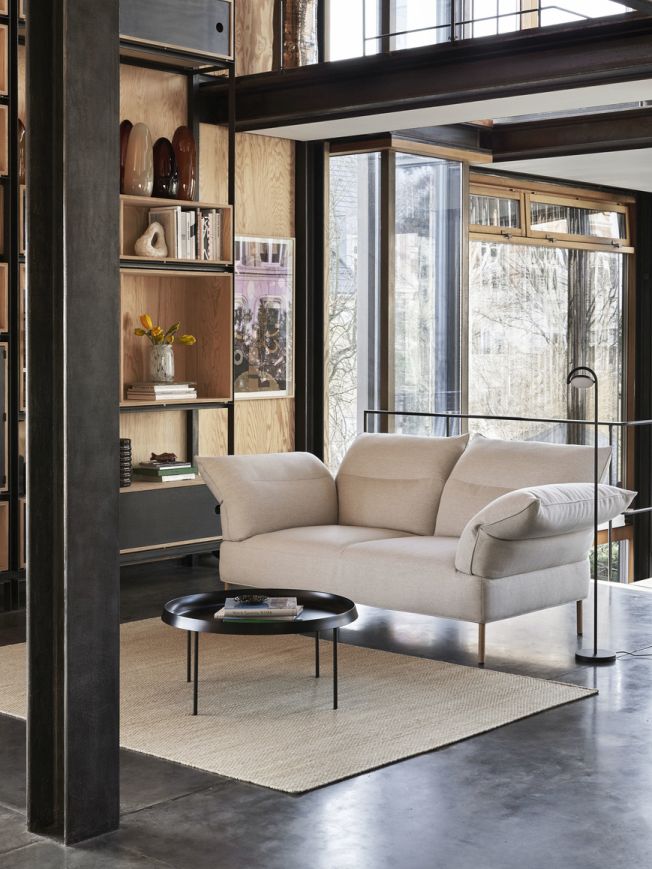 Pandarine 2 seater sofa reclining armrests Hay