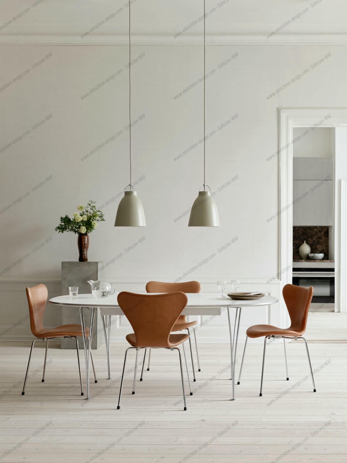 Fritz Hansen Super Elliptical table series