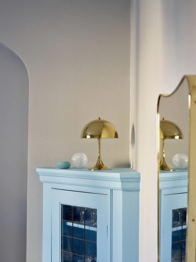 Panthella 250 Table lamp LED Metallic Louis Poulsen