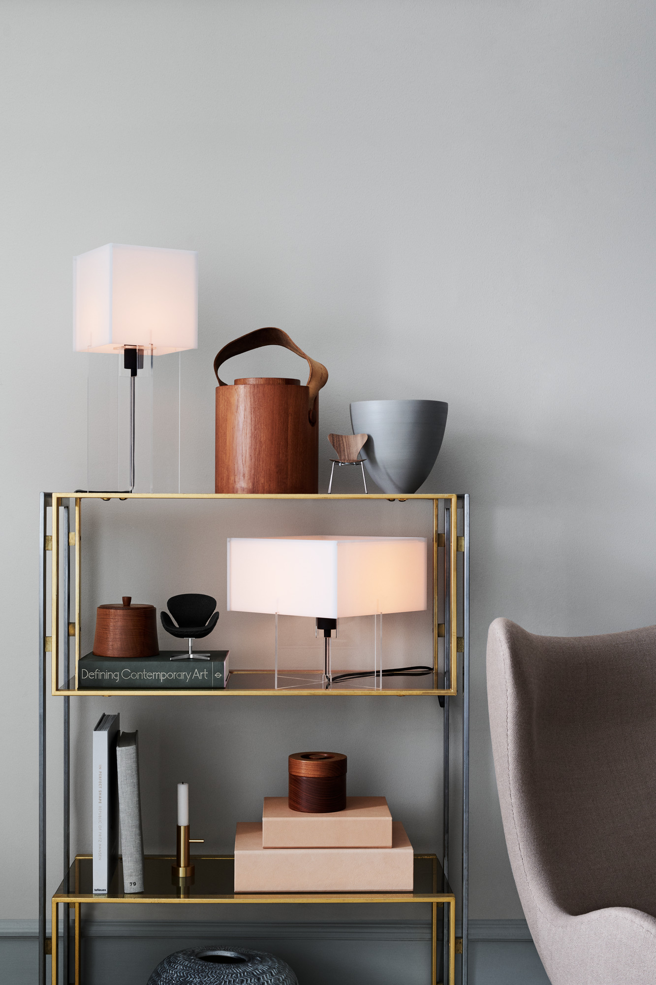 Serie 7 Stuhl Miniatur schwarz Fritz Hansen