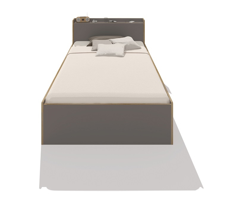 Nook Single Bed Anthracite Müller Möbelwerkstätten 