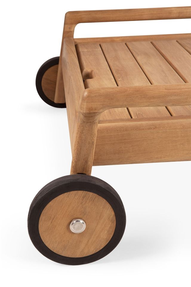 Jack Outdoor Adjustable Lounger Teak Ethnicraft Mokka