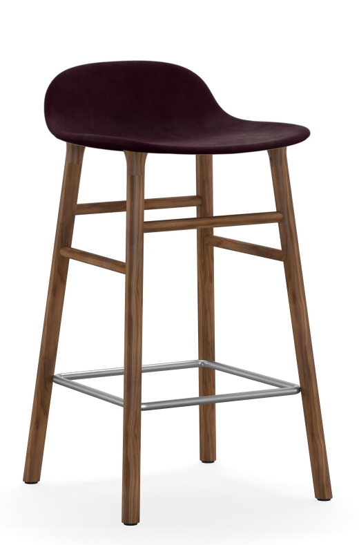 Form Barstool  H 65 cm Oak Upholstered Normann Copenhagen