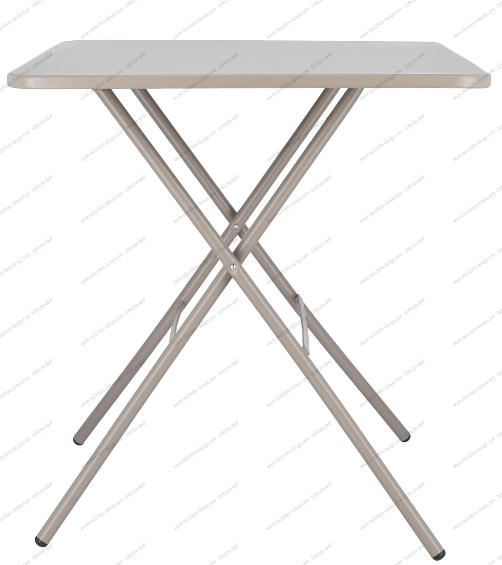 Fiam Sirio Folding Table W 67 x D 67 x H 73 cm Outdoor Jan Kurtz Taupe