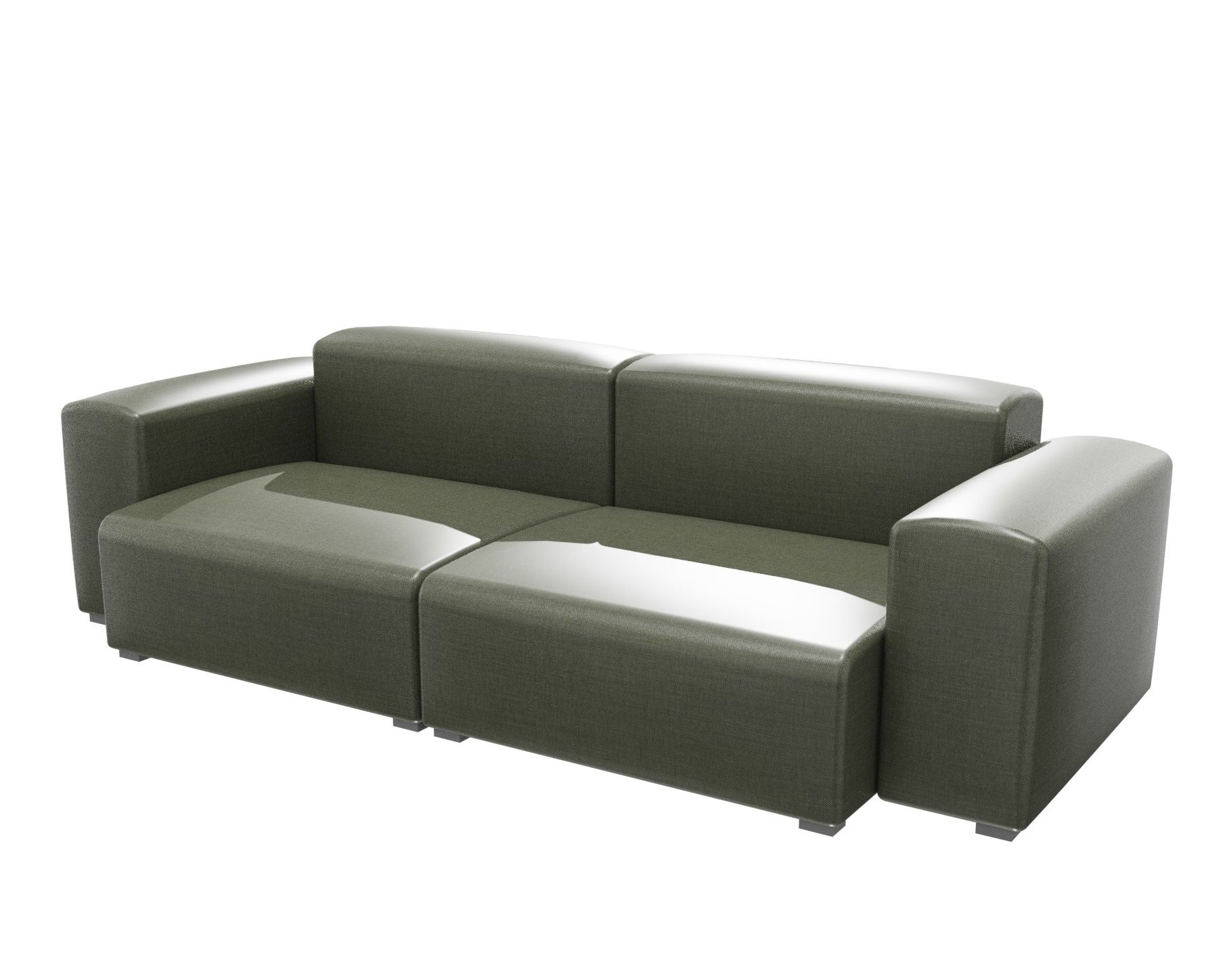 1 and a cheap half seater sofa