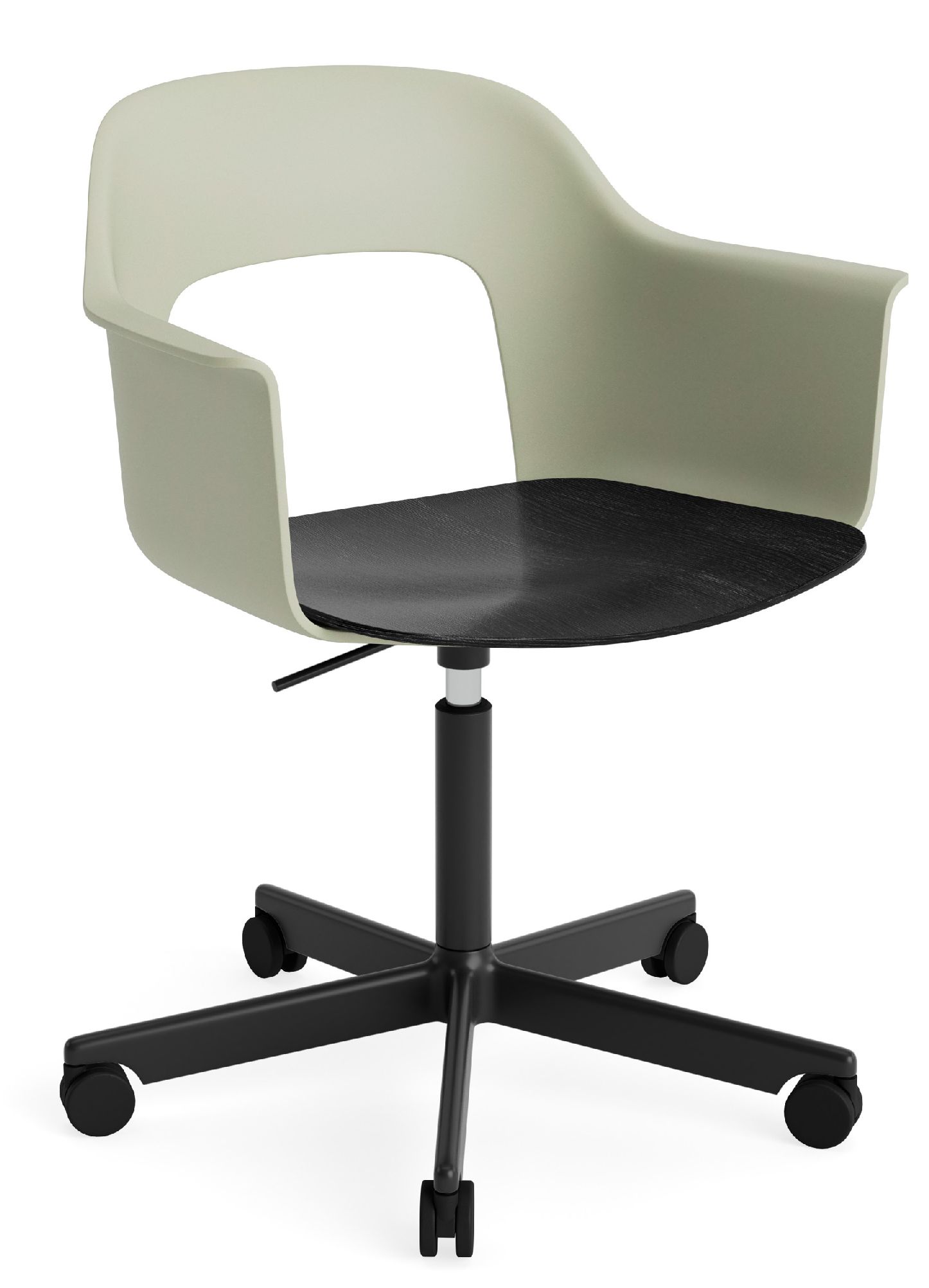 Layout Armchair 242 Armchair 4-star base gas lift with swivel function Hay
