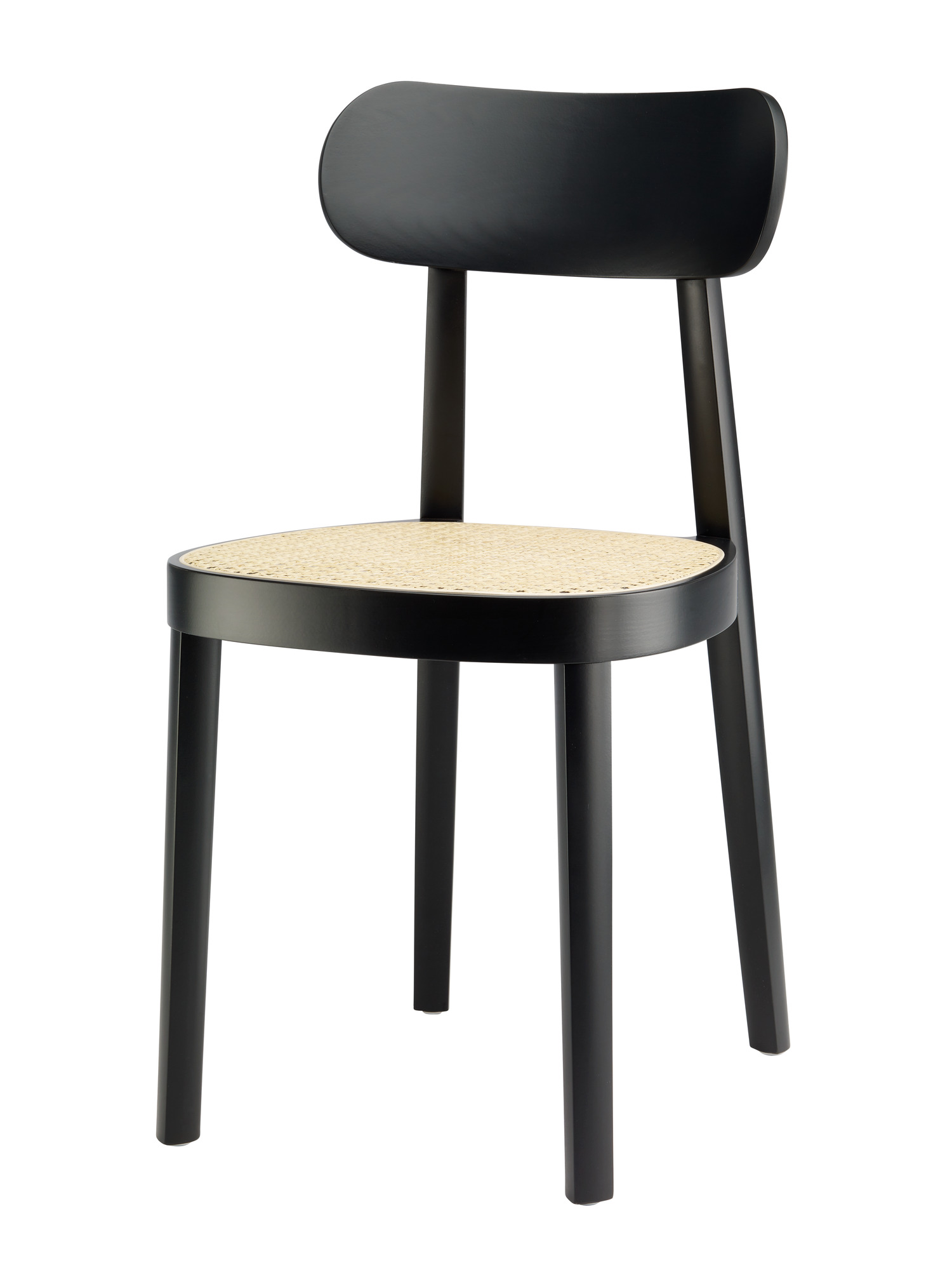 Wooden chair 118 Black TP 29 Thonet