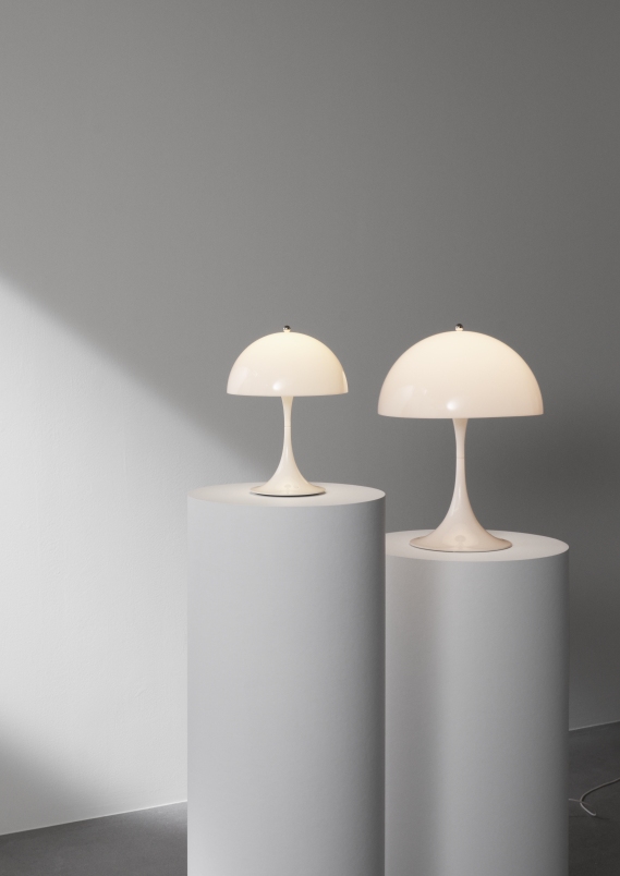 Panthella 250 Portable Battery LED Table Lamp Indoor/Outdoor Opal Louis Poulsen 