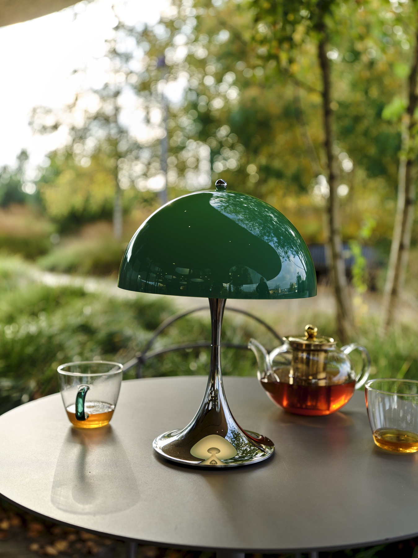 Panthella Originals 250 Portable Chrome Rechargeable lamp / table lamp Louis Poulsen