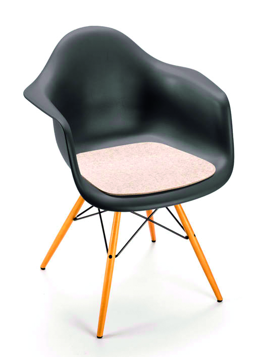 Seat cushion - felt cushion for Eames Plastic Arm Chairs (DAR / DAW), DAX Parkhaus Berlin