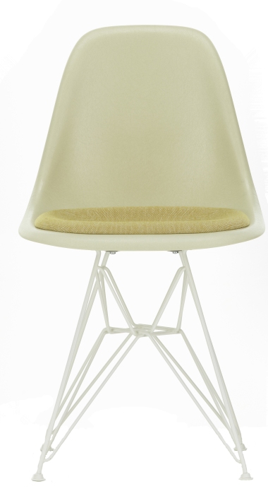 Eames Fiberglass Chair DSR Chair with Seat cushion Vitra