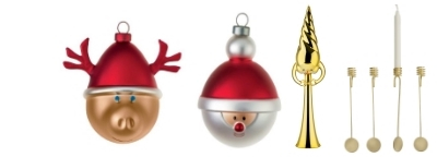 Christmas tree ornaments and balls