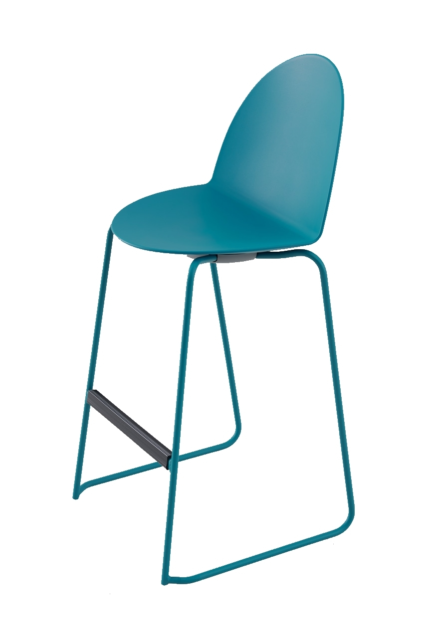 Camel Bar stool Sled base Segis black