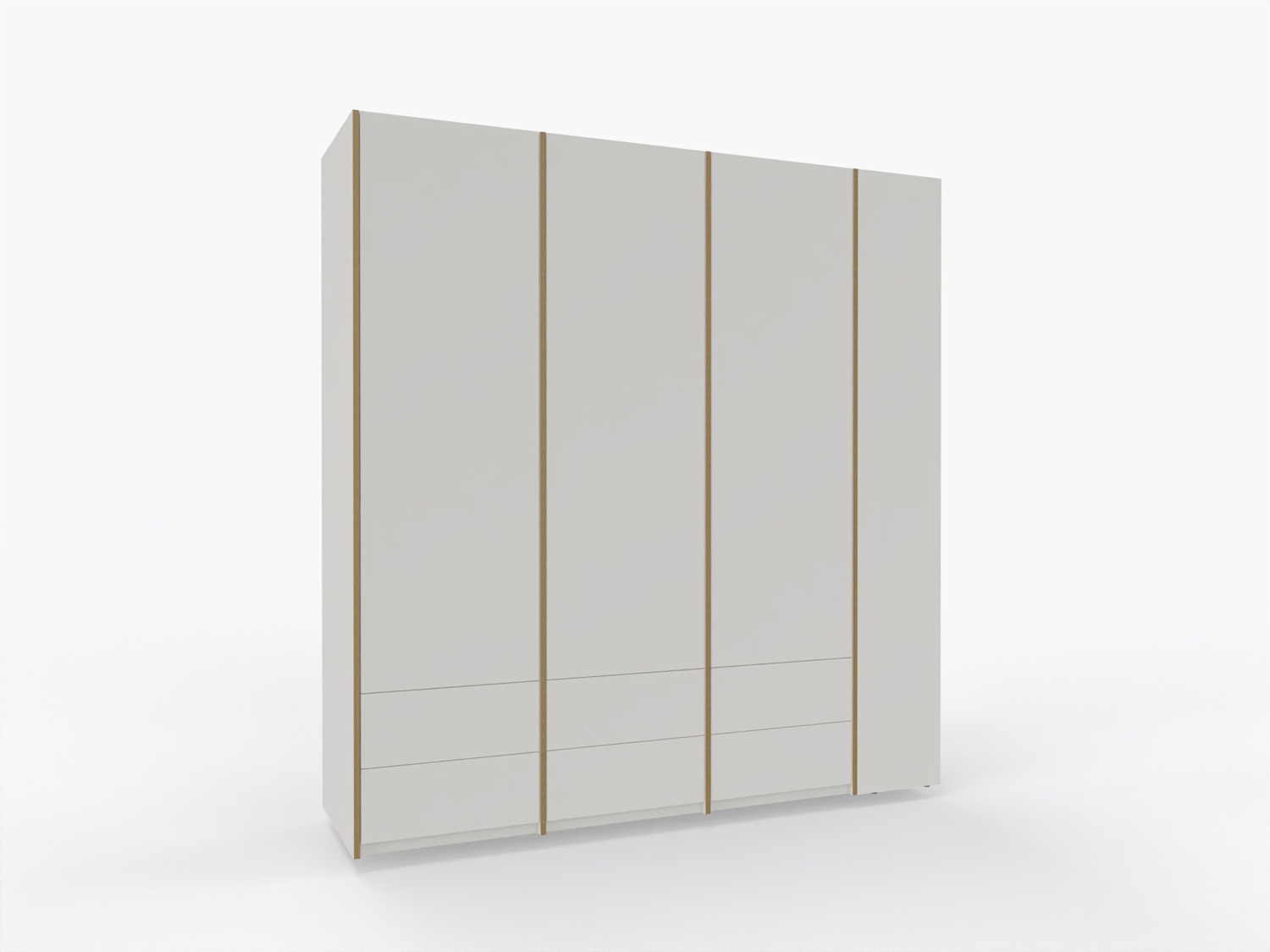 MODULAR PLUS wardrobe combination with add-on shelf right W 212.2 cm Müller Möbelwerkstätten