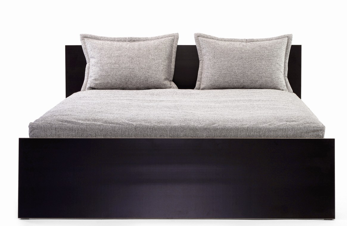 Stockholm bed birch multiplex with high headboard Richard Lampert 