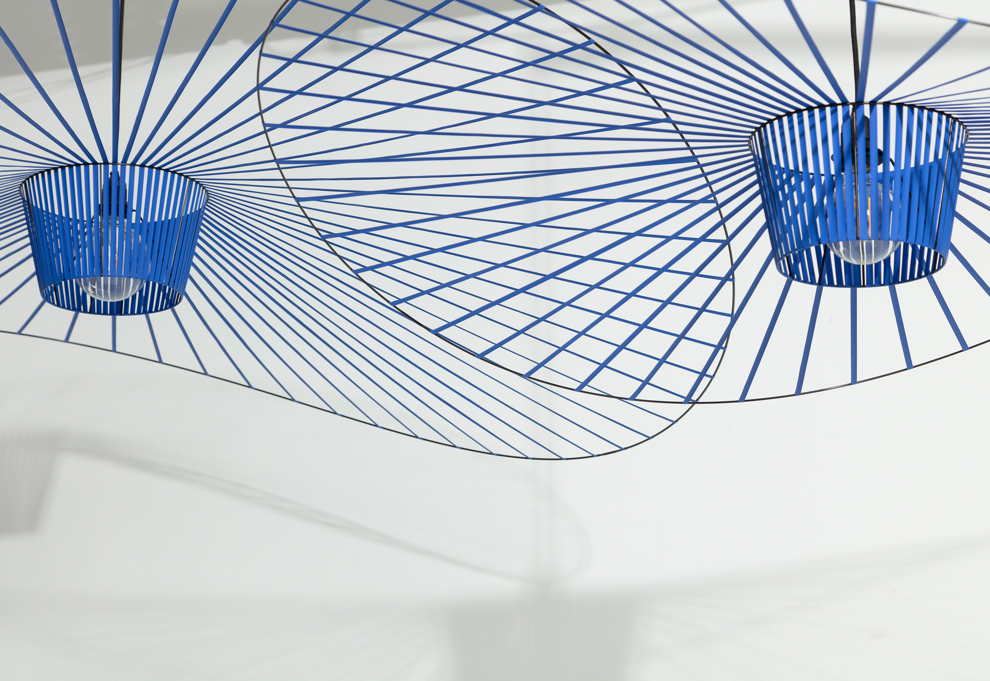 Vertigo Pendant Light Medium Cobalt Blue Petite Friture