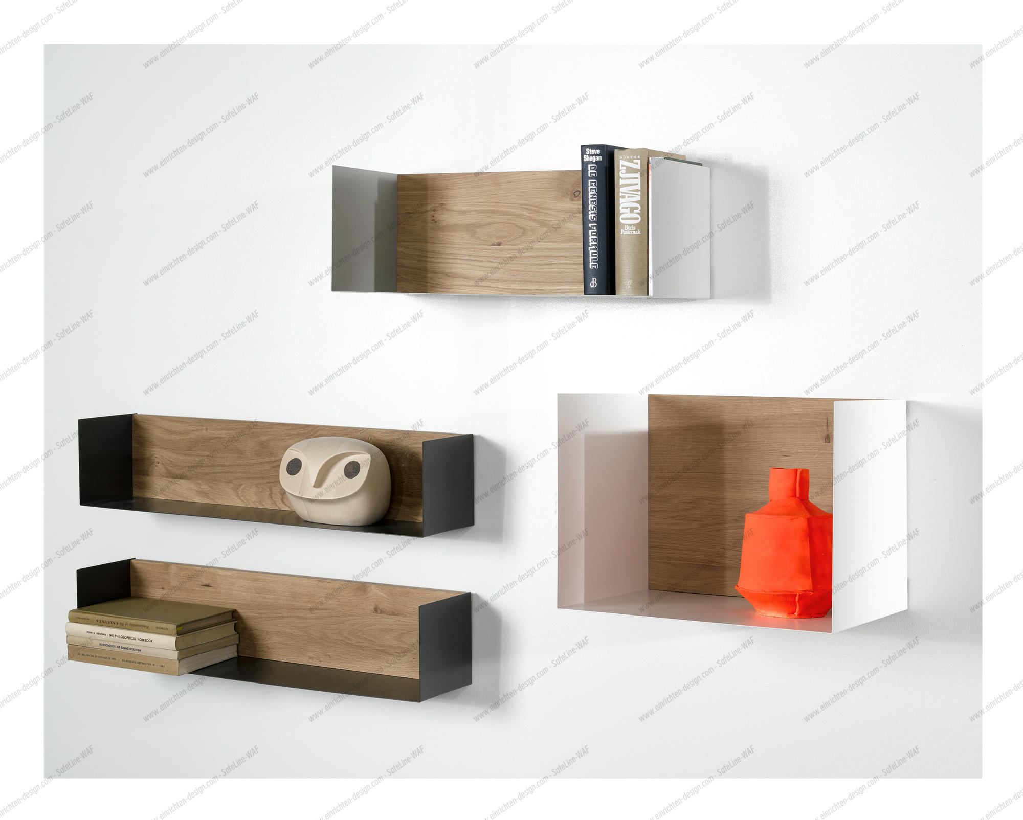 U Shelf L black oak Ethnicraft