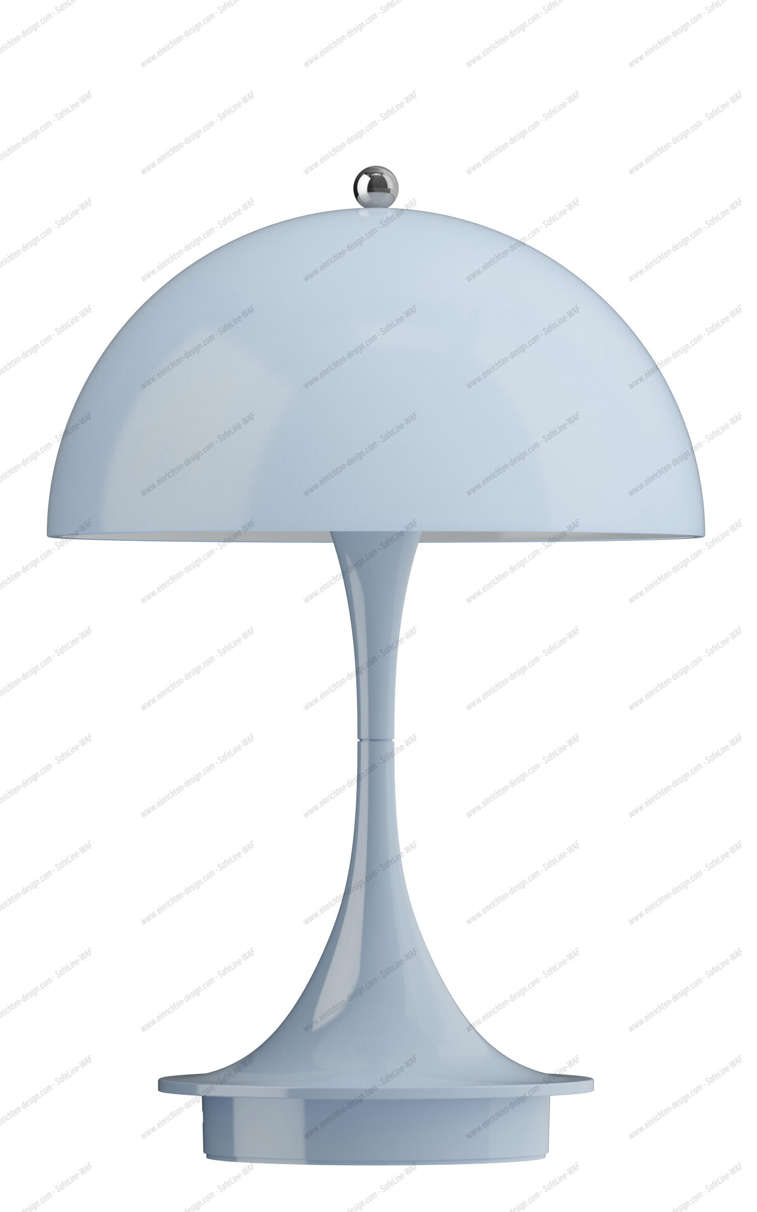 Panthella 160 Portable V3 rechargeable LED table lamp Indoor/Outdoor Louis Poulsen Opal blue