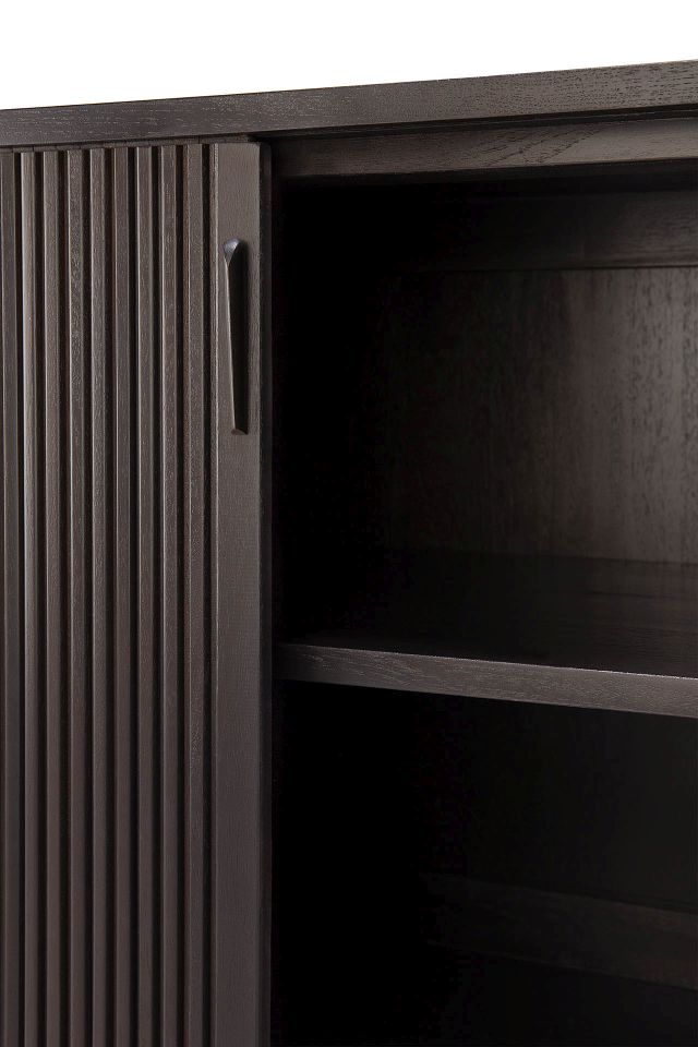 Roller Max Sideboard with 2 Doors Teak Black Ethnicraft