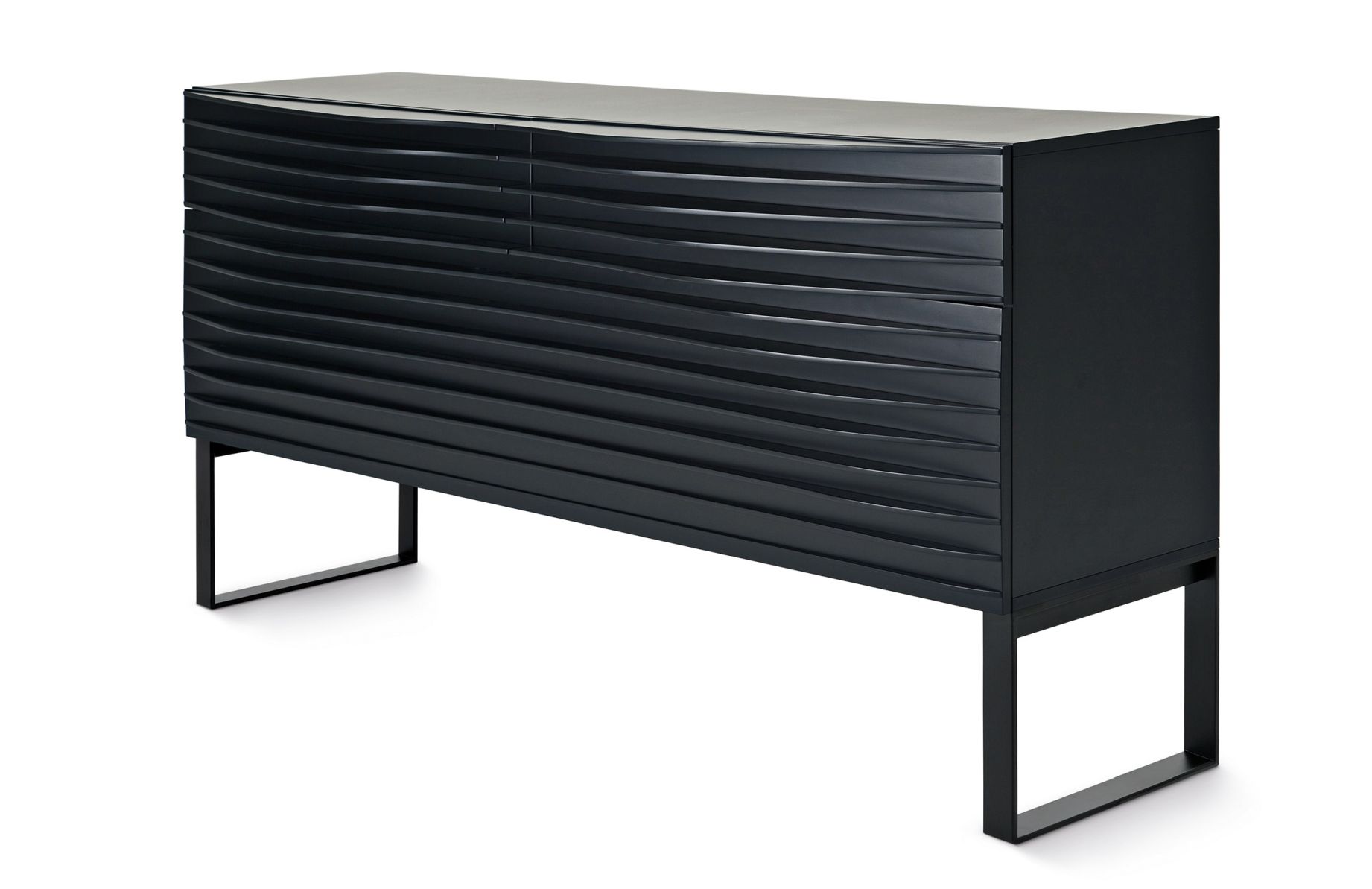 Tide Sideboard black frame black Minimal Design L Casamania Horm