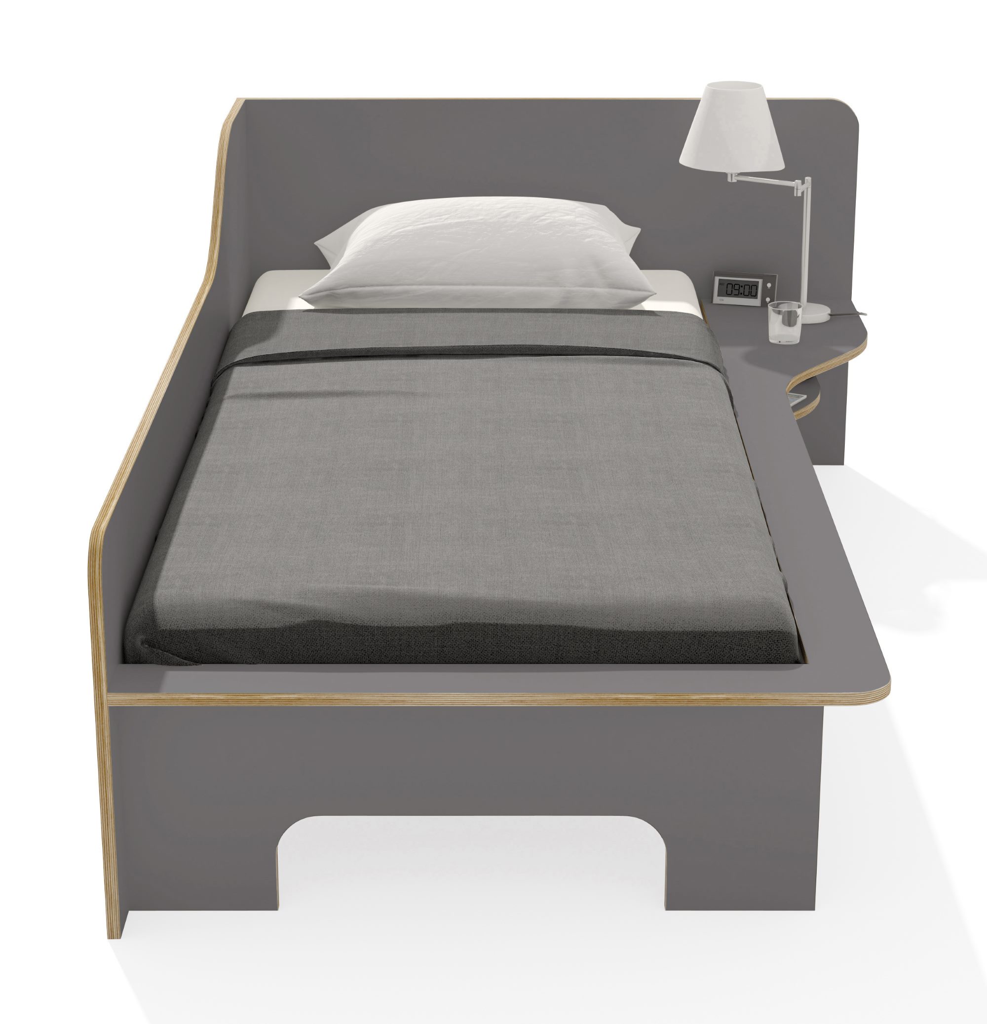 Plane Single Bed Left Müller Möbelwerkstätten