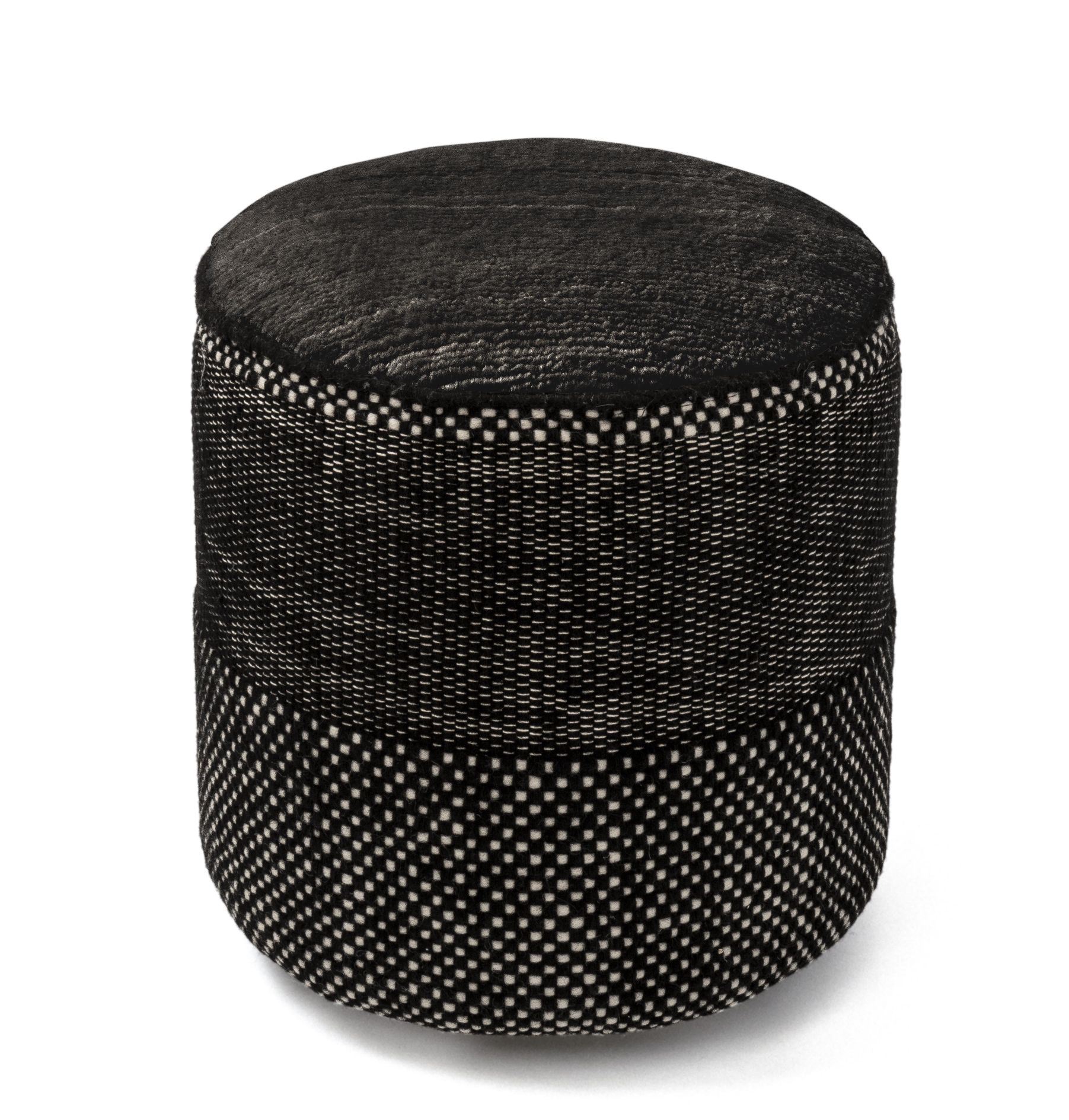 Tres Presian Pouf black Nanimarquina
