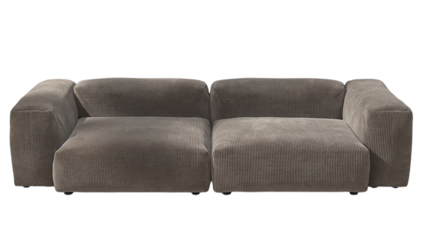 Sofa Set 02 Medium 2.5-seater vetsak Cord Mocha