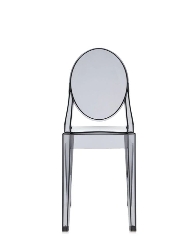 Victoria Ghost Chair 2-er Set Kartell Transparent smoke gray